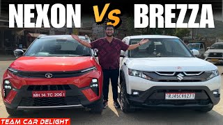 New Nexon vs Brezza  Which one should you Buy  Detailed amp Quick Comparison  Nexon Facelift 2023 [upl. by Noived403]