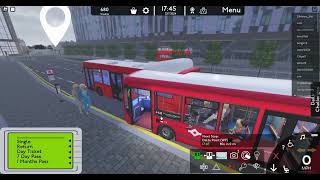 KICKDOWN 468 Bus Route  Croydon Roblox [upl. by Yht823]