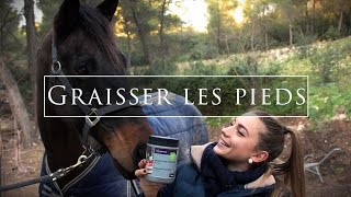 CURER ET GRAISSER LES PIEDS DE SON CHEVAL 👣 [upl. by Topper]