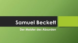 Samuel Beckett [upl. by Ahsito]