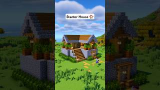 Minecraft Survival Starter House 🏠 minecraft [upl. by Adamec]