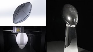 Design amp 3D Print the Lombardi Trophy [upl. by Ynamad]