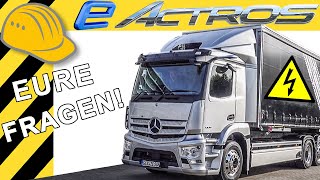 Neuer MERCEDES eACTROS  Testfahrt mit 400KW amp Eure Fragen an Daimler [upl. by Jolanta]