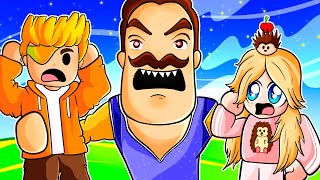 Can Madison and Preston Escape Hello Neighbor in Roblox [upl. by Brnaby653]