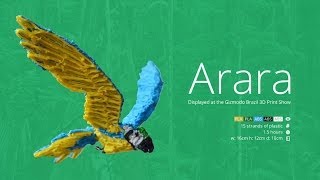 3D Pen Art  3Doodler Arara Bird [upl. by Sybyl]