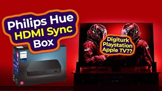 Philips Hue Play HDMI Sync Box İncelemesi  Mert Gündoğdu [upl. by Yerot]