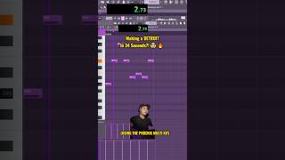 Making a Detroit beat in 34 seconds 🤯😳 flstudiobeats flstudio musicproduction [upl. by Ennaej]