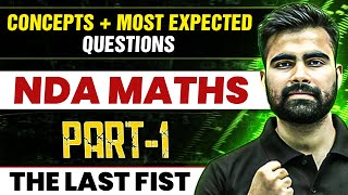 Maths Marathon For NDA2 2024 Exam Part1  NDA Maths Preparation  Defence Wallah [upl. by Suilmann]