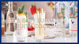 3 Easy Fruity Cocktails  Grey Goose Vodka [upl. by Maida]