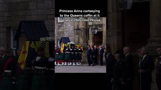 shorts Princess Anne curtseying to the Queens coffin 💔💔💔💔 queen pricnessanne [upl. by Azil]