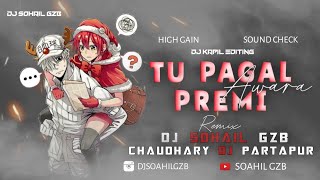 Tu Pagal Premi Awara  Over Bass Sound Check  Dj Remix 2024  High Gain  Dj Sohail Gzb [upl. by Pennie942]