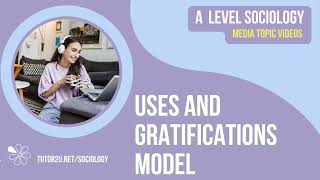 Uses and Gratifications Model  Media  AQA ALevel Sociology [upl. by Ailene46]