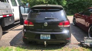 Mk6 golf tdi rawtek Dpf delete straight pipe stg 2 tune [upl. by Nivlam]