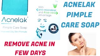 THE BEST ACNE TREATMENT AT HOME  ACNELAK SOAP REVIEW IN HINDI  INFORMATIVE REVIEW [upl. by Dragon]