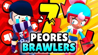 ¿EDGAR VOLVIÓ a CAER 😕 ¡TOP 7 PEORES BRAWLERS del MOMENTO 👎 [upl. by Giustina]