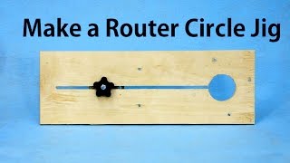 How to Make a Router Circle Jig  a woodworkweb [upl. by Nrek726]