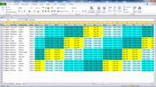 Creating your Employee Schedule in Excel [upl. by Olumor]