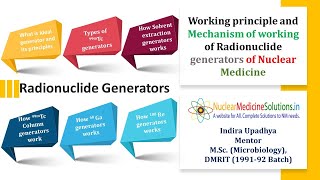 Principle and Working Mechanism of Radionuclide generators used in Nuclear Medicine [upl. by Evangelin572]