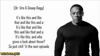 Dr Dre  Nuthin but a G Thang ft Snoop Dogg Lyrics [upl. by Eiggam]