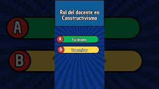 😮¡APRENDIZAJE ¡CONSTRUCTIVISMO SocioConstructivismo P3🤔 PreguntasRespuestas wapdocentes quiz [upl. by Westfall]