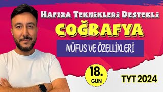 🏆 KAMPPLUS 18 GÜN  Nüfus Ve Özellikleri  Mehmet Eğit tyt2024 tytcoğrafya [upl. by Merill]