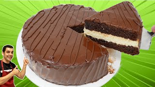 TARTA de CHOCOLATE y CREMA MUY JUGOSA 😍🍫🎂La más RICA y FÁCIL Todos te pedirán la RECETA  807 [upl. by Sill]