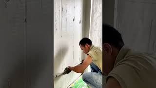 Painter Applying putty  Puttying for renovation putty 241012 [upl. by Zzabahs]