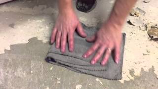 The easiest way to remove linoleum from concrete [upl. by Hubbard54]