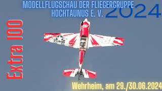 RC AEROBATICS EXTRA 100 Modellflugschau Wehrheim 2024 [upl. by Denoting]