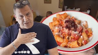 PASTA allAMATRICIANA  La Ricetta 👨‍🍳 Chef Franco cucina per CalcioNapoli24 a Dimaro [upl. by Fiedler]