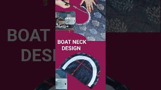 Boat Neck DesignBoat Neck KurtiBoat NeckPerfect Boat NeckBoat Neck Cutting and Stitchingviral [upl. by Etnahsa]