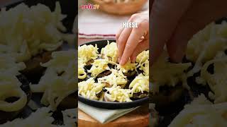 Cheese Stuffed Mushrooms Recipe  How To Make Stuffed Mushroom [upl. by Nessej]