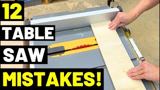 12 WORST TABLE SAW MISTAKES And How To Avoid ThemDONT DO THESE THINGS KickbackBinding [upl. by Nwahsad561]