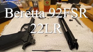 Beretta 92FSR 22LR Disassembly and Reassembly [upl. by Volin]