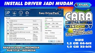 Cara Install Driver Windows 7 dengan WanDrv Easy Driver Pack [upl. by Inaluiak]