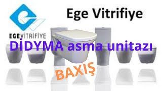 EGE Vitrifiye DİDYMA asma unitazı  Santexnika Shop [upl. by Seline490]