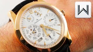 Jaeger LeCoultre Master Eight Day Perpetual Calendar Q161242A Luxury Watch Review [upl. by Bazil485]