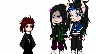 Little Tanjiro hugs future upper moons and hashira  DKT Au  ruen  KNY gacha [upl. by Appledorf925]