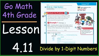 Go Math 4th Grade Lesson 411 Divide by 1 Digit Numbers [upl. by Heinrik]