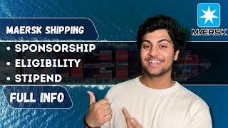 MAERSK SHIPPING STIPEND  ELIGIBILITY  FULL INFORMATION OJAS LALLA  living [upl. by Josiah]