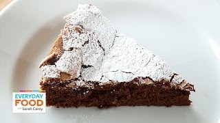 4Ingredient Flourless Chocolate Cake  Everyday Food with Sarah Carey [upl. by Ayram]