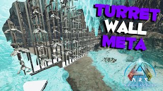 Ark Survival Ascended Turret Wall Meta [upl. by Adlei]