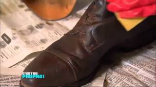 cest du propre Lentretien des chaussures en cuir [upl. by Anehsat]