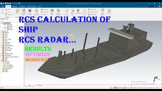 RCS calculation of radar ship vehicles in cst [upl. by Dunning74]