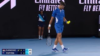 Djokovic v Popyrin Highlights  Australian Open 2024 Second Round [upl. by Charo]