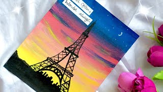 Eiffel Tower Paris Painting  Acrylic Painting tutorial for beginners  Ramy’s Art [upl. by Yahsat922]