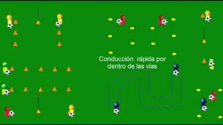 Fútbol base circuito técnico para la mejora de la conducción [upl. by Marco]