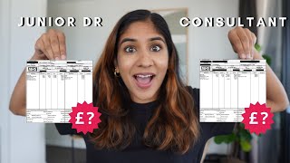 JUNIOR DOCTOR VS CONSULTANT SURGEON PAY SLIPS in the NHS 💸  How much money do NHS doctors make [upl. by Akehsar]