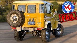 My FJ40 FAILED California Smog Check  Tiger40 Project Part 13 [upl. by Filberto]