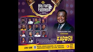 His Faithfulness 70  Temiloluwa COG Live Stream [upl. by Novonod]